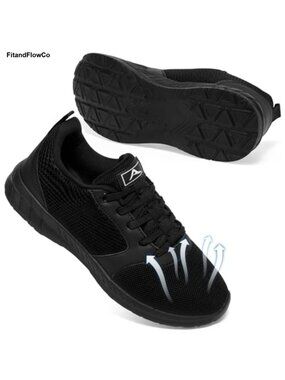 Lightweight Mesh Walking Shoes Non Slip Cushioned Athletic Sneakers